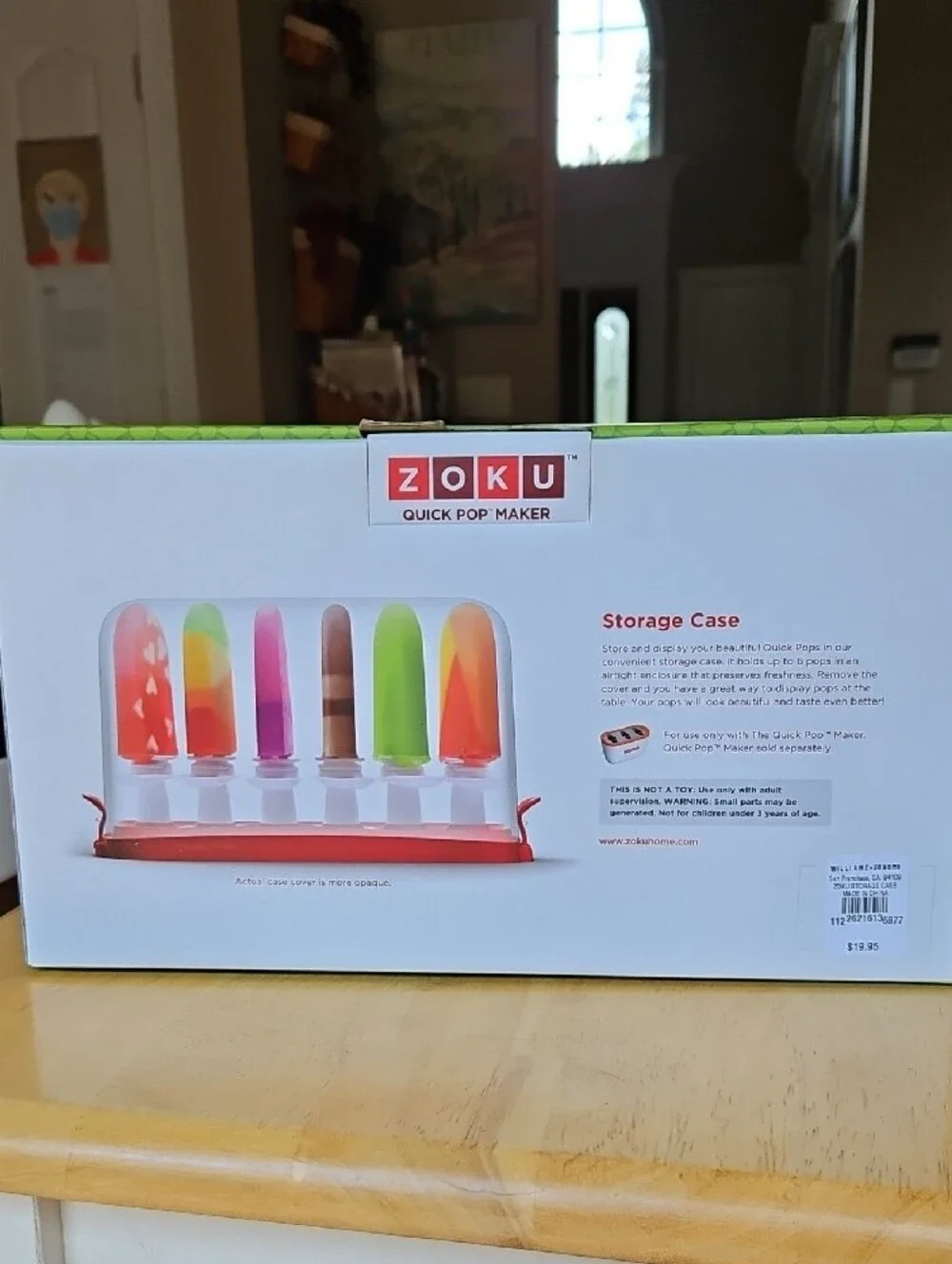 NWT Zoku Quick Pop Maker Storage Case & 6 Sticks